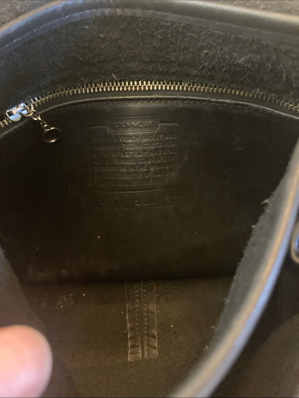 Vintage Coach 9061 Rambler Black Leather Shoulder Bag - Picture 11 of 16